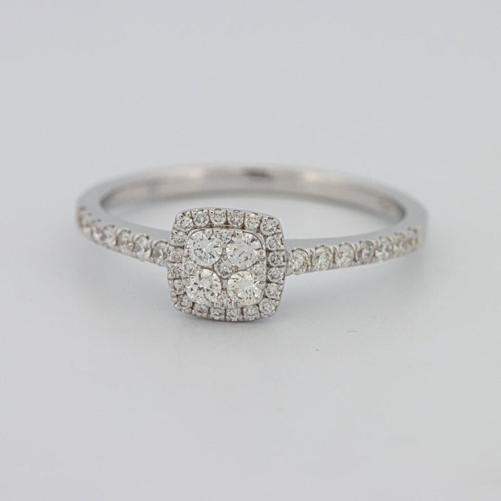 Invisible Square Halo Diamond Ring - ZIZOV DIAMONDS