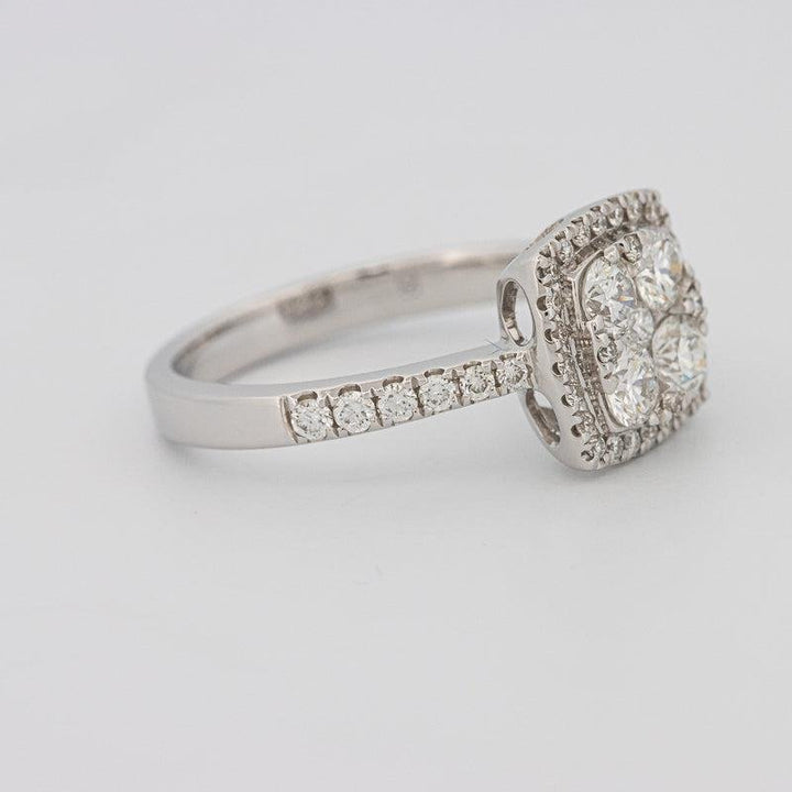 Invisible Square Halo Diamond Ring - ZIZOV DIAMONDS
