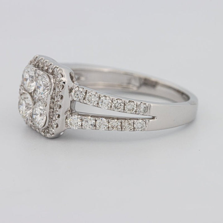 Invisible Square Halo Diamond Ring - ZIZOV DIAMONDS