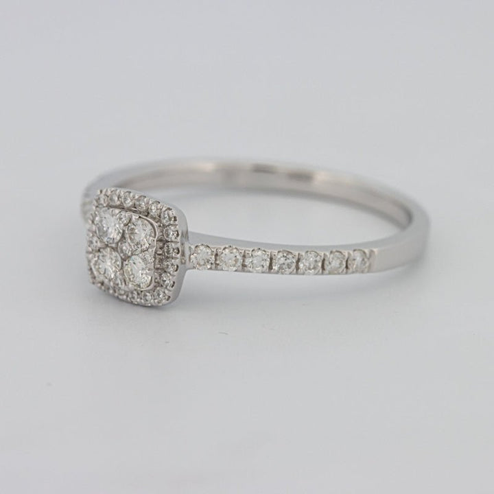 Invisible Square Halo Diamond Ring - ZIZOV DIAMONDS