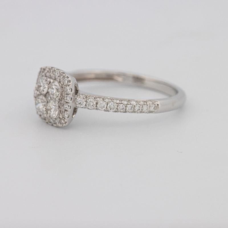 Invisible Square Halo Diamond Ring - ZIZOV DIAMONDS