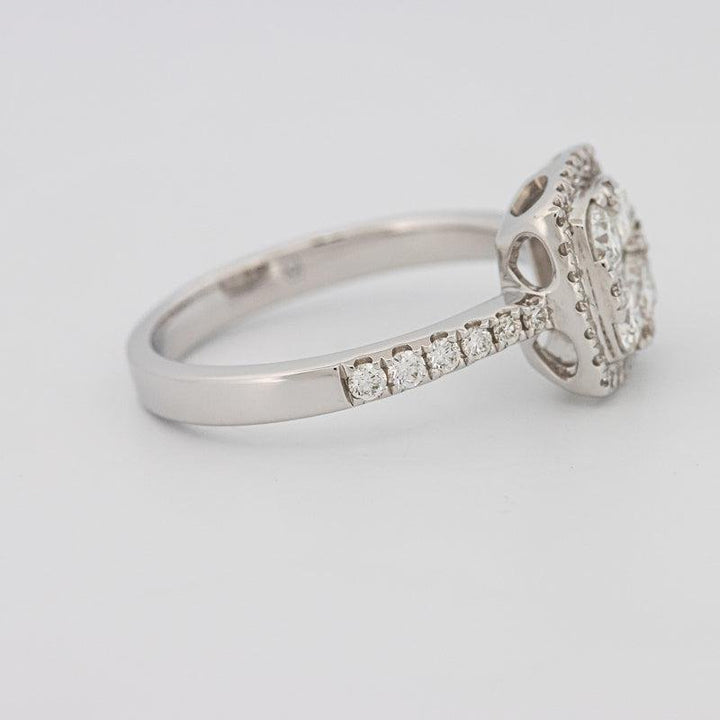 Invisible Square Halo Diamond Ring - ZIZOV DIAMONDS