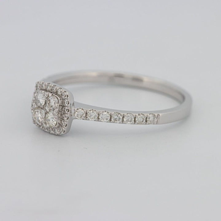 Invisible Square Halo Diamond Ring - ZIZOV DIAMONDS