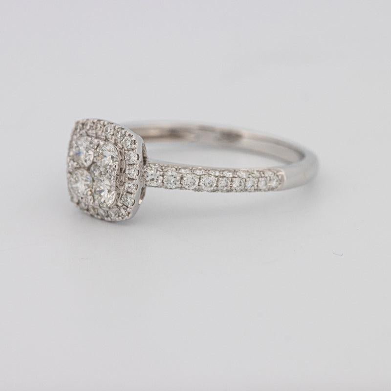 Invisible Square Halo Diamond Ring - ZIZOV DIAMONDS
