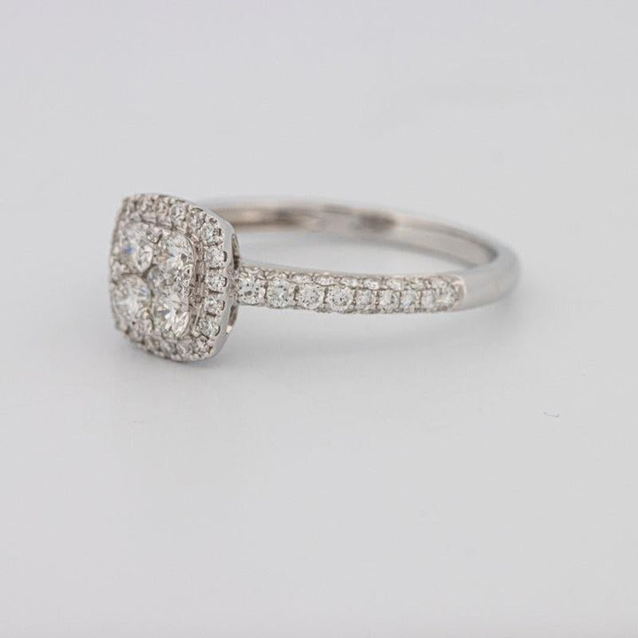 Invisible Square Halo Diamond Ring - ZIZOV DIAMONDS