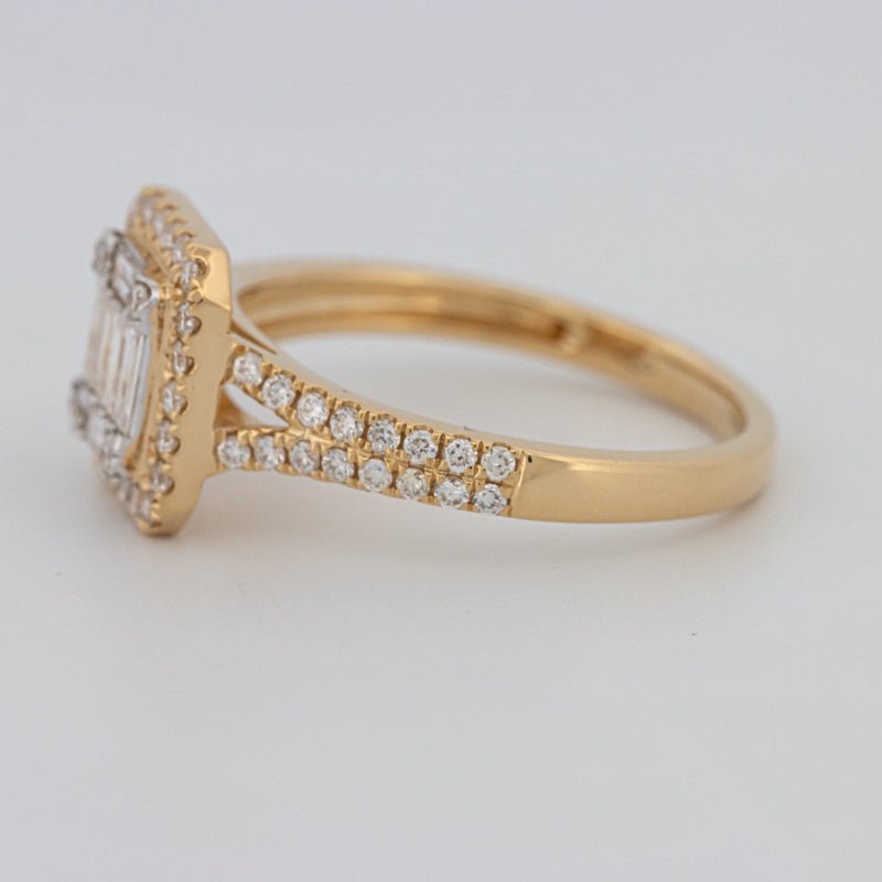 Invisible Square Halo Diamond Ring - ZIZOV DIAMONDS