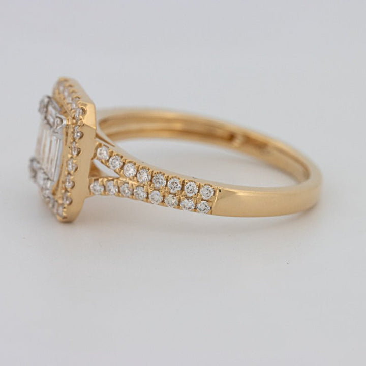 Invisible Square Halo Diamond Ring - ZIZOV DIAMONDS