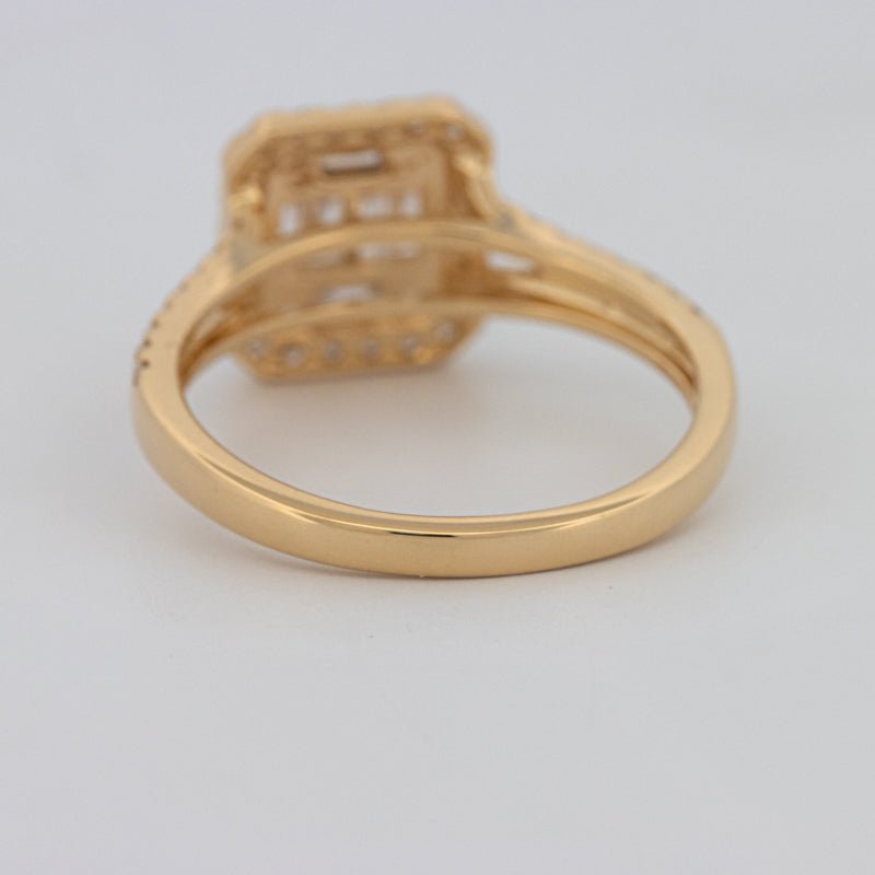 Invisible Square Halo Diamond Ring - ZIZOV DIAMONDS