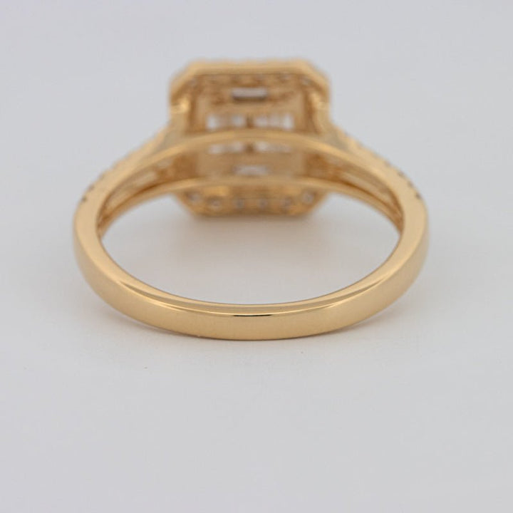 Invisible Square Halo Diamond Ring - ZIZOV DIAMONDS