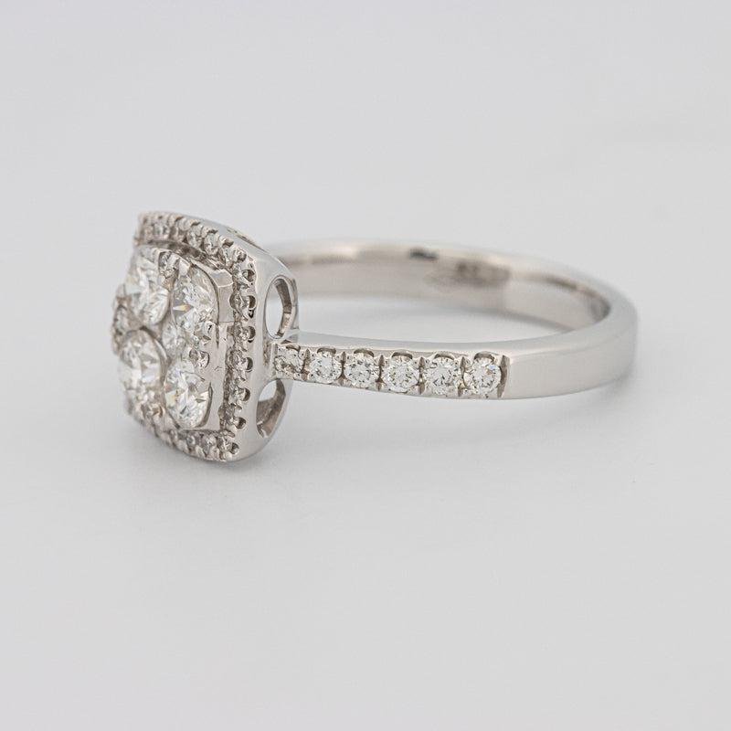 Invisible Square Halo Diamond Ring - ZIZOV DIAMONDS