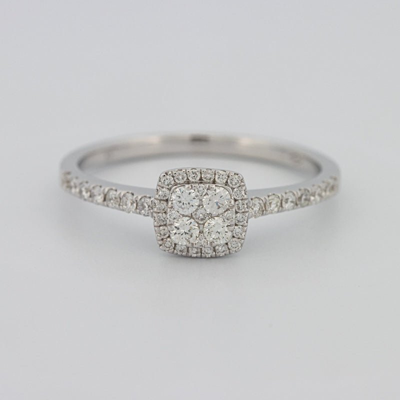 Invisible Square Halo Diamond Ring - ZIZOV DIAMONDS