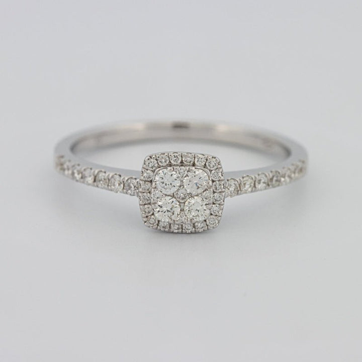 Invisible Square Halo Diamond Ring - ZIZOV DIAMONDS