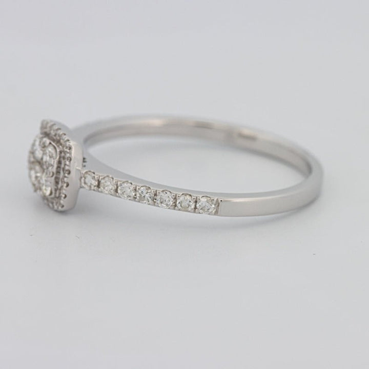 Invisible Square Halo Diamond Ring - ZIZOV DIAMONDS
