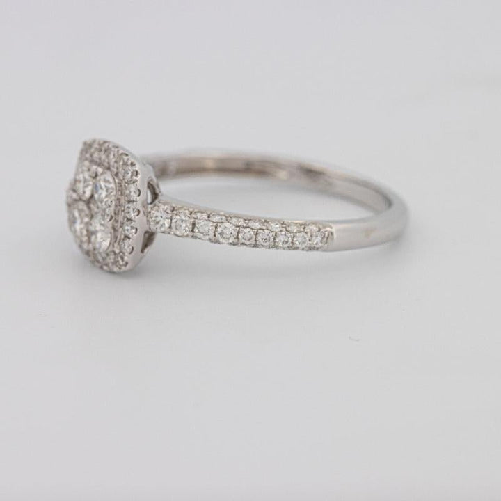 Invisible Square Halo Diamond Ring - ZIZOV DIAMONDS