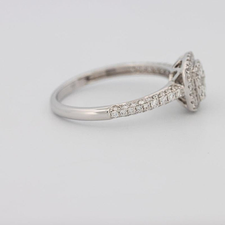 Invisible Square Halo Diamond Ring - ZIZOV DIAMONDS