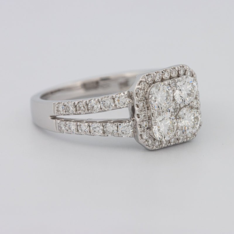Invisible Square Halo Diamond Ring - ZIZOV DIAMONDS
