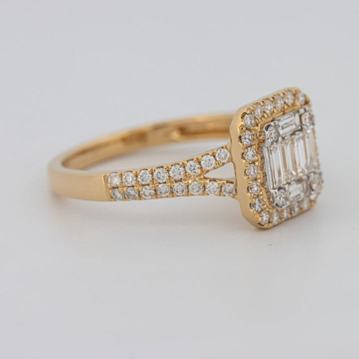 Invisible Square Halo Diamond Ring - ZIZOV DIAMONDS