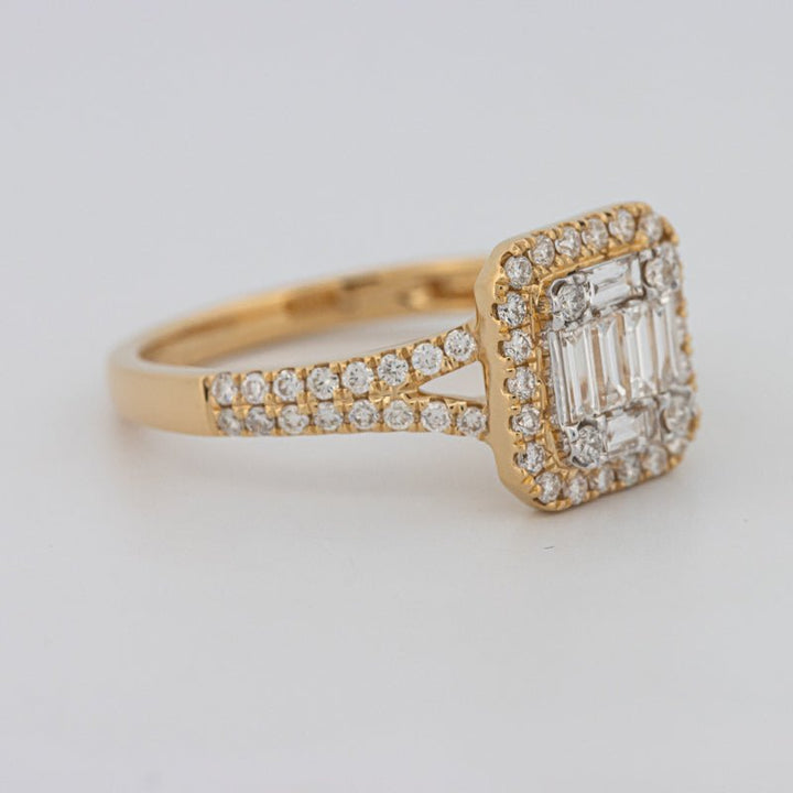 Invisible Square Halo Diamond Ring - ZIZOV DIAMONDS