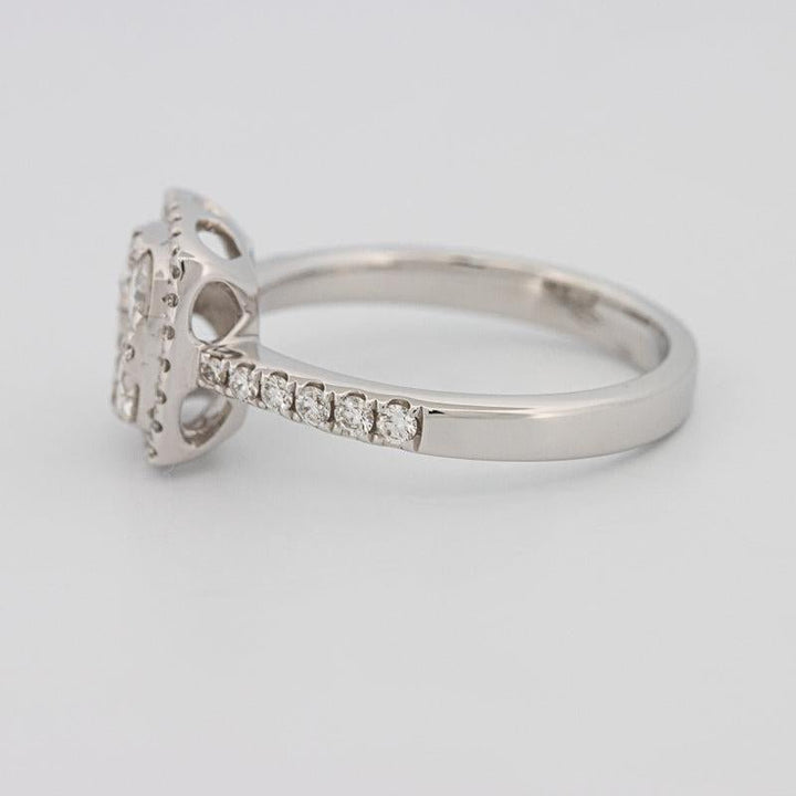 Invisible Square Halo Diamond Ring - ZIZOV DIAMONDS