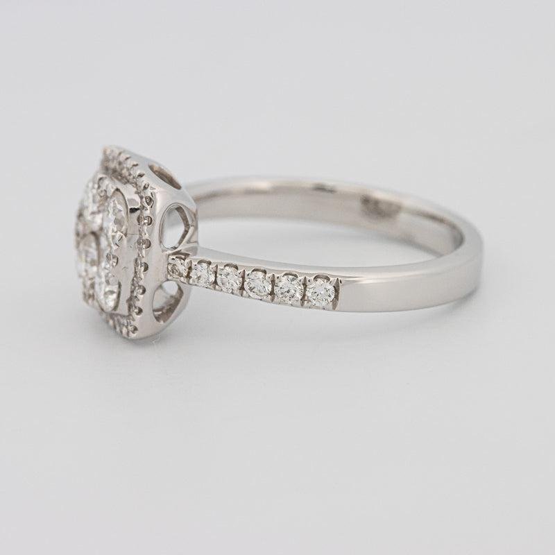 Invisible Square Halo Diamond Ring - ZIZOV DIAMONDS