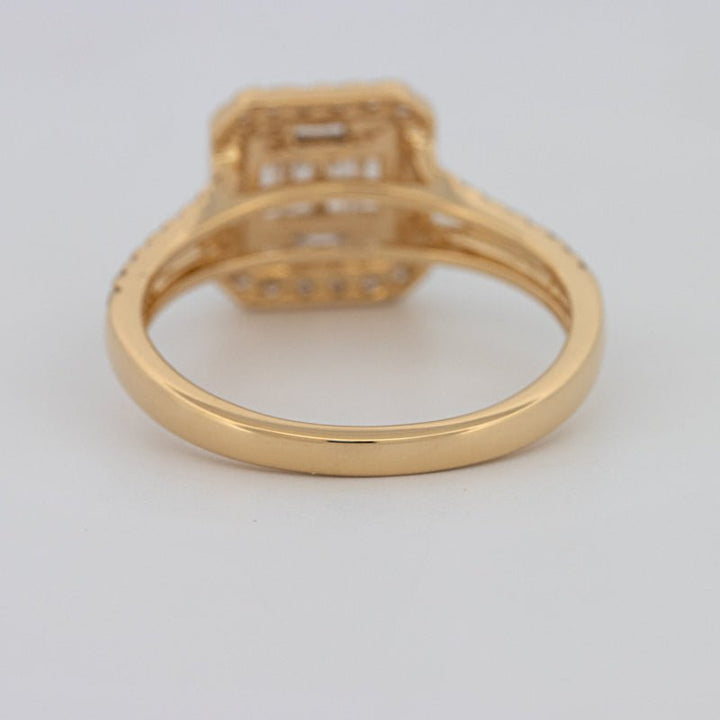 Invisible Square Halo Diamond Ring - ZIZOV DIAMONDS