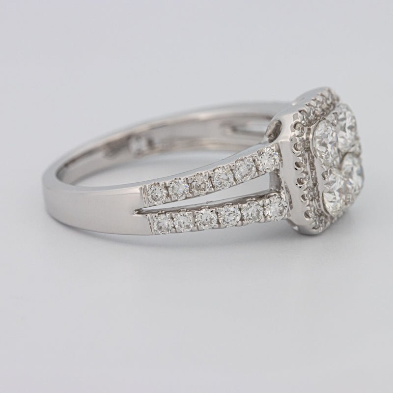 Invisible Square Halo Diamond Ring - ZIZOV DIAMONDS