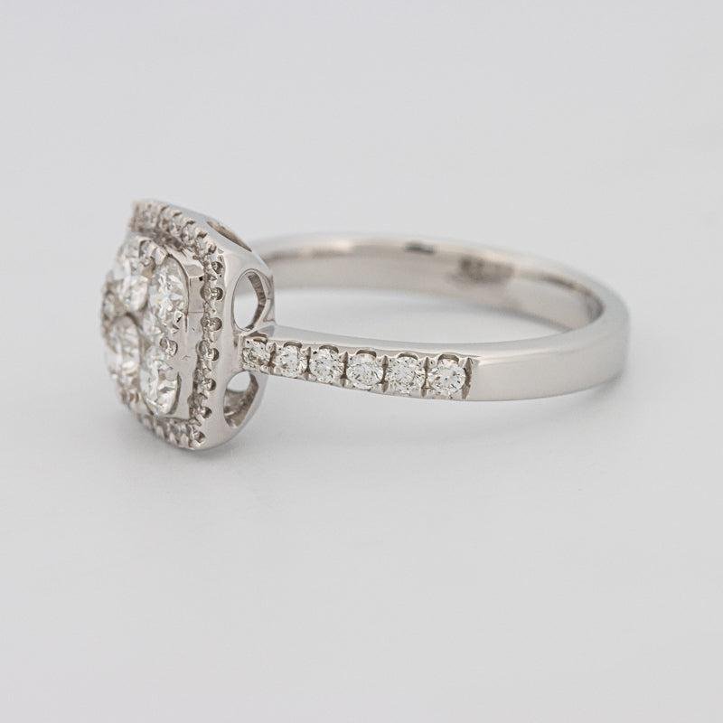 Invisible Square Halo Diamond Ring - ZIZOV DIAMONDS
