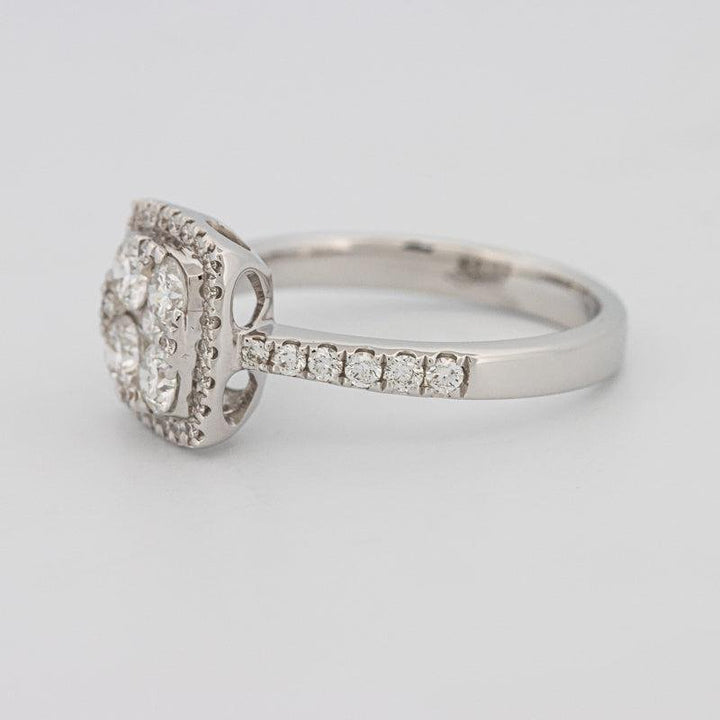Invisible Square Halo Diamond Ring - ZIZOV DIAMONDS