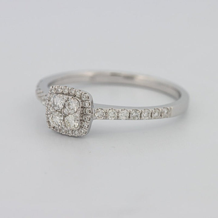 Invisible Square Halo Diamond Ring - ZIZOV DIAMONDS