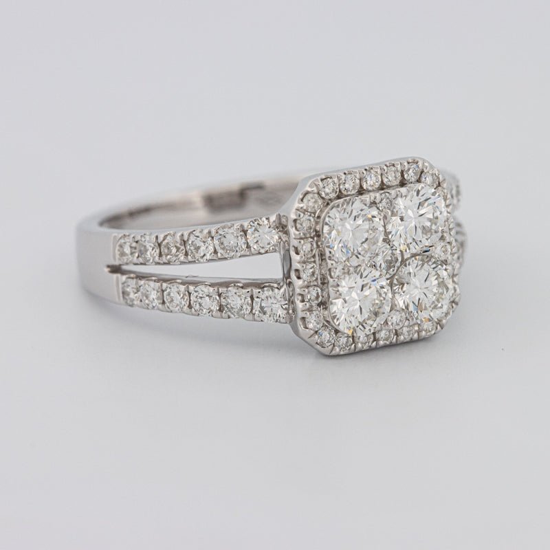 Invisible Square Halo Diamond Ring - ZIZOV DIAMONDS