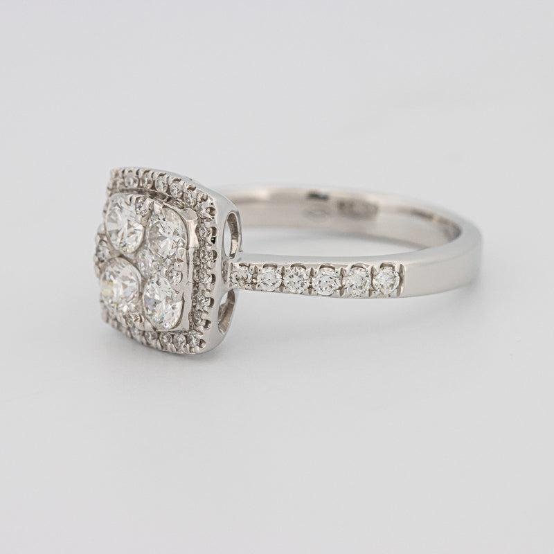 Invisible Square Halo Diamond Ring - ZIZOV DIAMONDS