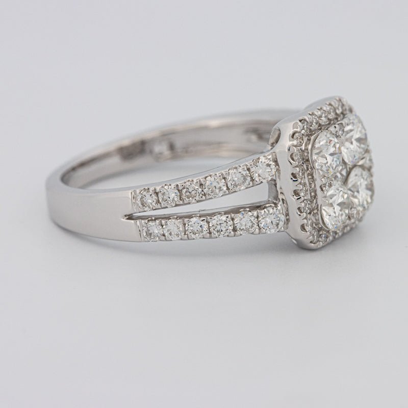 Invisible Square Halo Diamond Ring - ZIZOV DIAMONDS