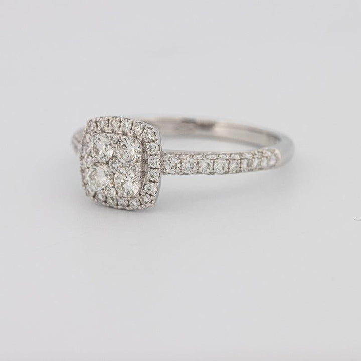 Invisible Square Halo Diamond Ring - ZIZOV DIAMONDS
