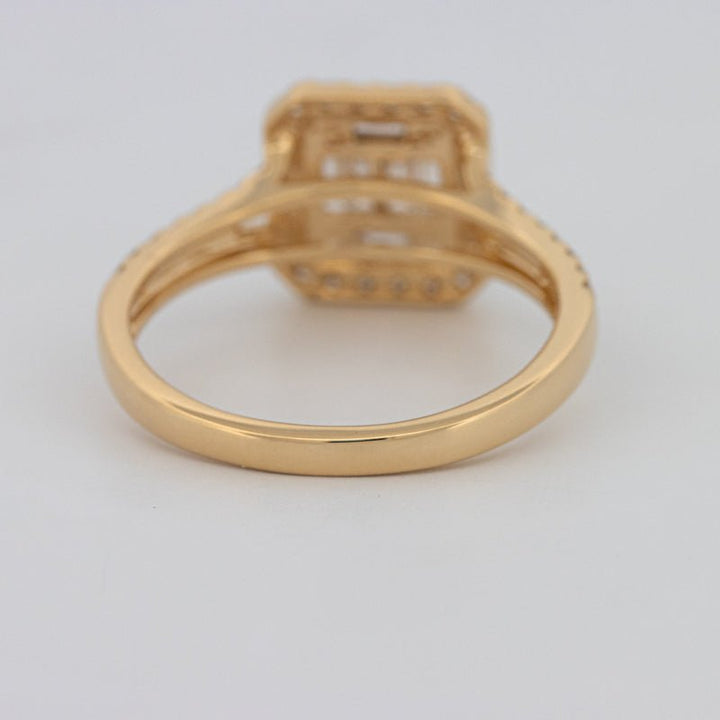 Invisible Square Halo Diamond Ring - ZIZOV DIAMONDS