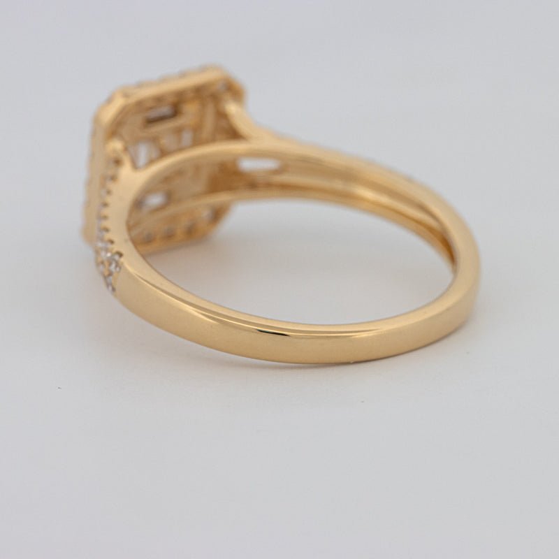 Invisible Square Halo Diamond Ring - ZIZOV DIAMONDS