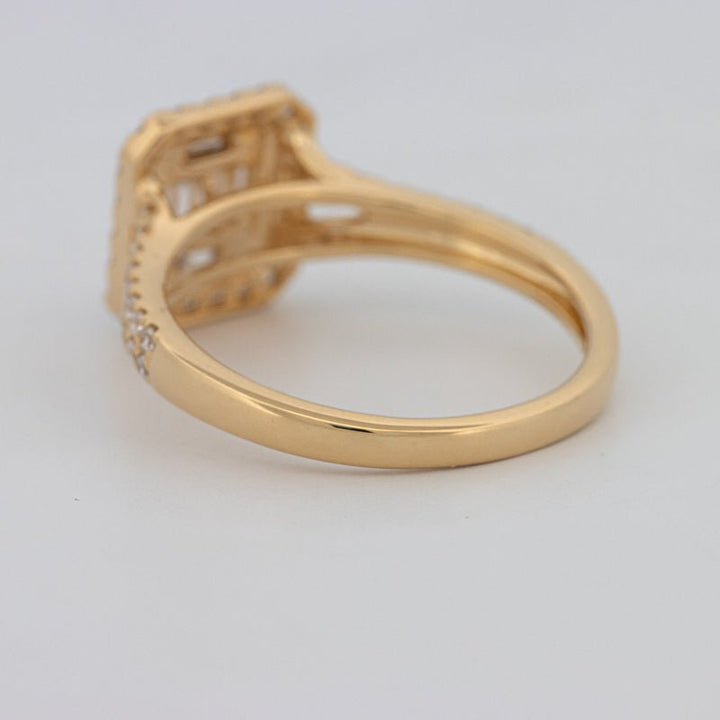 Invisible Square Halo Diamond Ring - ZIZOV DIAMONDS