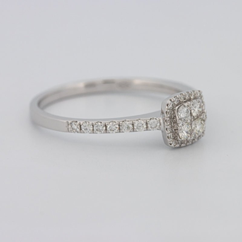 Invisible Square Halo Diamond Ring - ZIZOV DIAMONDS