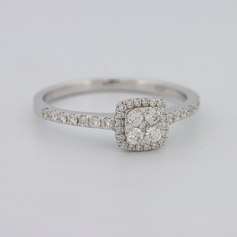 Invisible Square Halo Diamond Ring - ZIZOV DIAMONDS