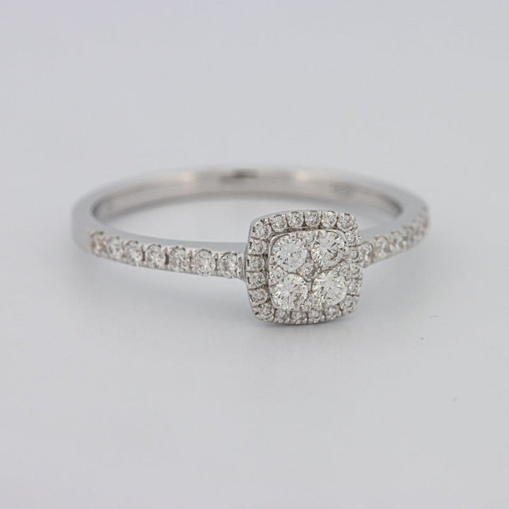 Invisible Square Halo Diamond Ring - ZIZOV DIAMONDS