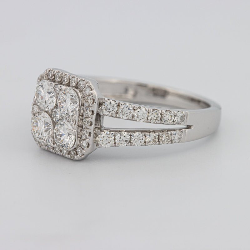 Invisible Square Halo Diamond Ring - ZIZOV DIAMONDS