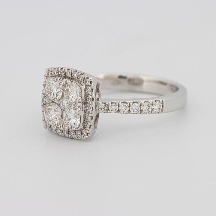 Invisible Square Halo Diamond Ring - ZIZOV DIAMONDS