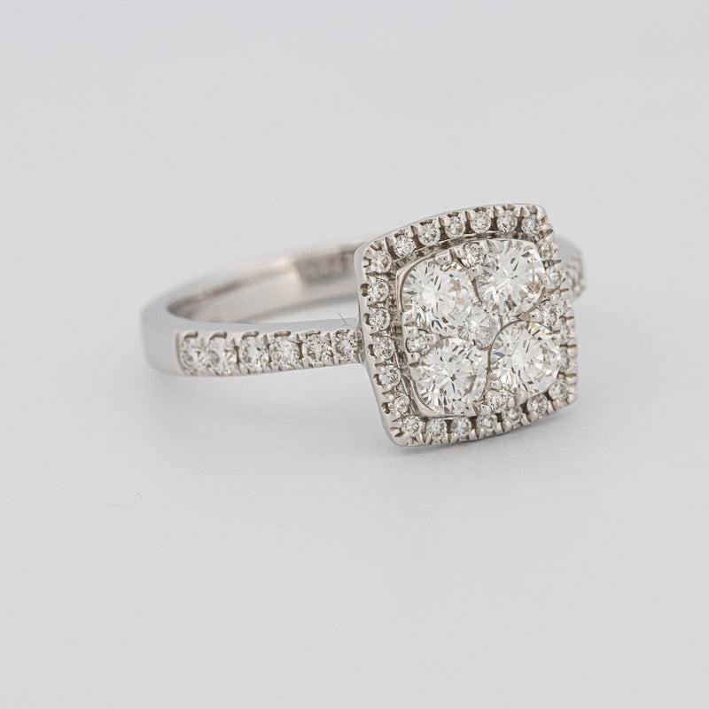 Invisible Square Halo Diamond Ring - ZIZOV DIAMONDS