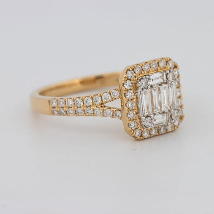 Invisible Square Halo Diamond Ring - ZIZOV DIAMONDS