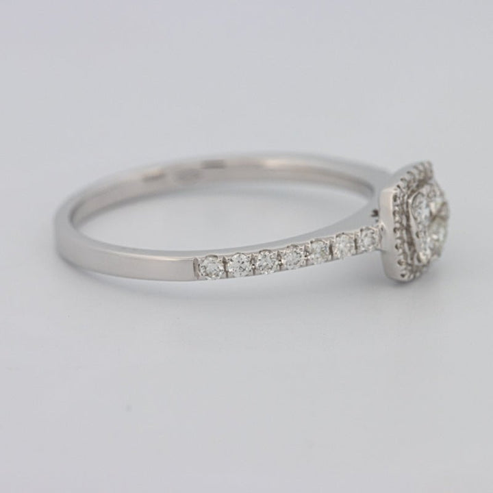 Invisible Square Halo Diamond Ring - ZIZOV DIAMONDS