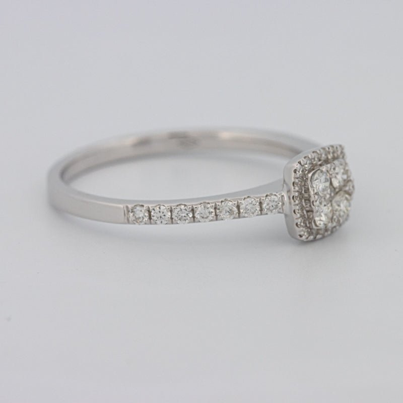 Invisible Square Halo Diamond Ring - ZIZOV DIAMONDS