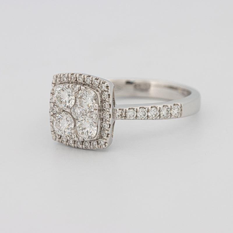 Invisible Square Halo Diamond Ring - ZIZOV DIAMONDS