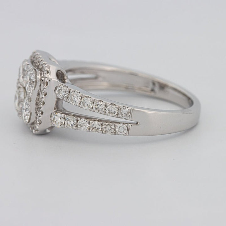 Invisible Square Halo Diamond Ring - ZIZOV DIAMONDS