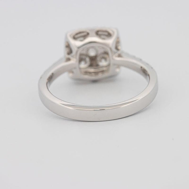 Invisible Square Halo Diamond Ring - ZIZOV DIAMONDS