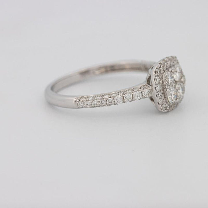 Invisible Square Halo Diamond Ring - ZIZOV DIAMONDS