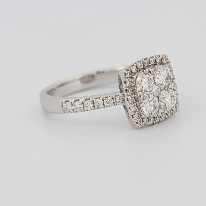 Invisible Square Halo Diamond Ring - ZIZOV DIAMONDS
